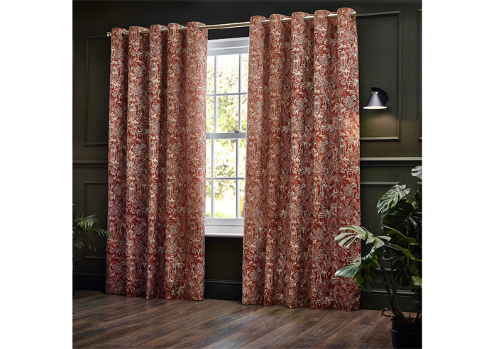 Bengal Eyelet, Amber - Ready Made Curtains - Image 7